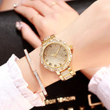 Fashion new women's watch steel belt watch quartz watch